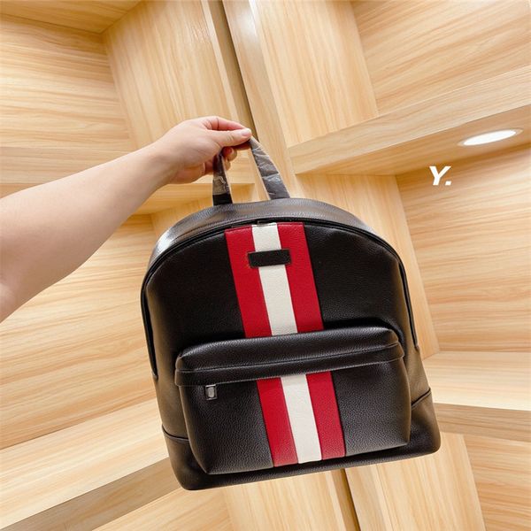 

designer school bags 2021 fashion women and men backpack high solid leather knapsack letter print