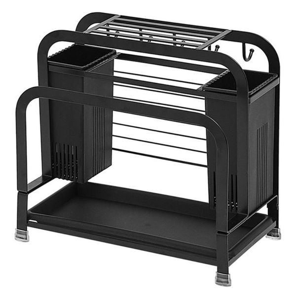 

kitchen storage & organization multifunctional shelf cutting boards knife organizer with hooks utensils rack for knives chopsticks