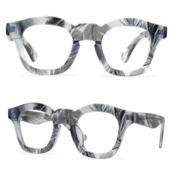 

fashion sunglasses frames vintage square glasses frame men women acetate transparent retro black thick optical myopia eyeglasses eyewear