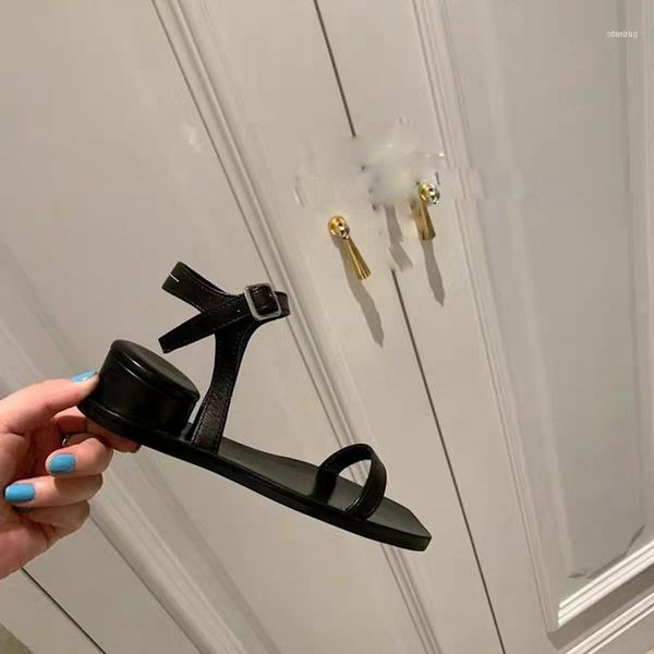 

sandals korean fashion joker network explosions black casual high heels comfortable lace-up women's shoes 2021 summer 11