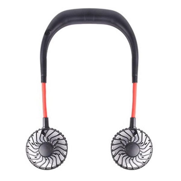 

electric fans creative hanging neck fan portable lazy charging plastic small wearable usb mini sports 1set