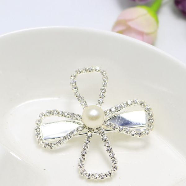 

full diamond bow hairpin flower duck bill side clip hair accessories mixed batch, Golden;silver
