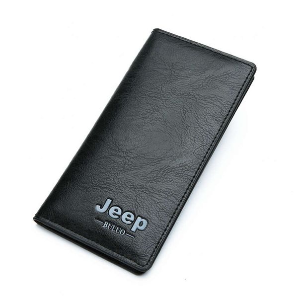 

the wallet pu practical men's simple fashion wallet, Black