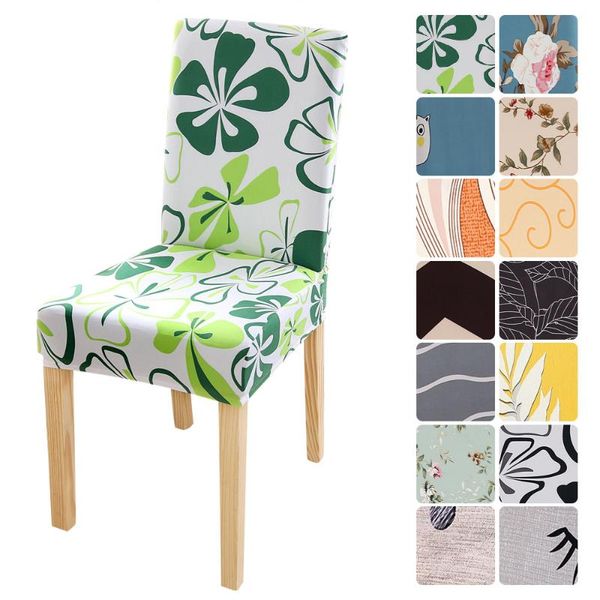 

1/2/4/6pcs dining chair cover stretch protector seat slipcover elastic washable high back slipcovers for home banquet covers