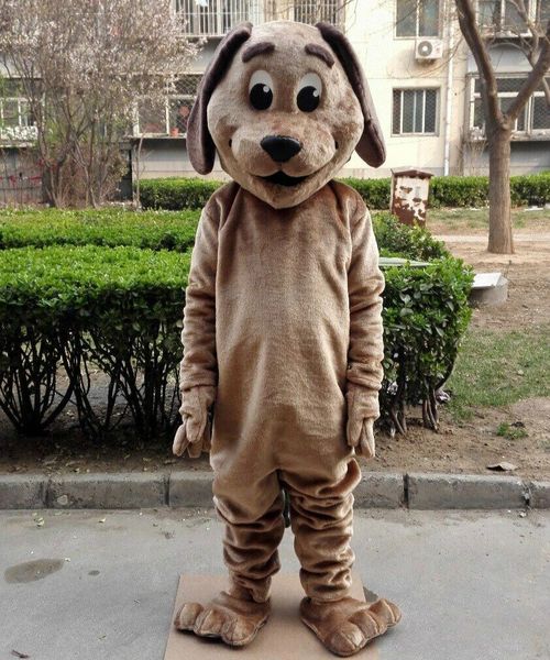 Halloween bonito cão mascote traje de qualidade dos desenhos animados caráter carnaval carnaval adulto tamanho fursuit Natal festa de aniversário vestido