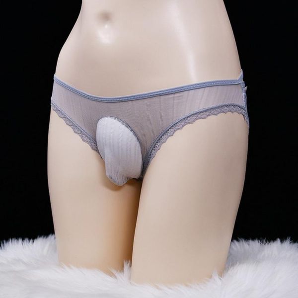 

underpants sissy pouch panties mens gay wear lace bikini briefs seemless g-string thongs male underwear knickers a50, Black;white