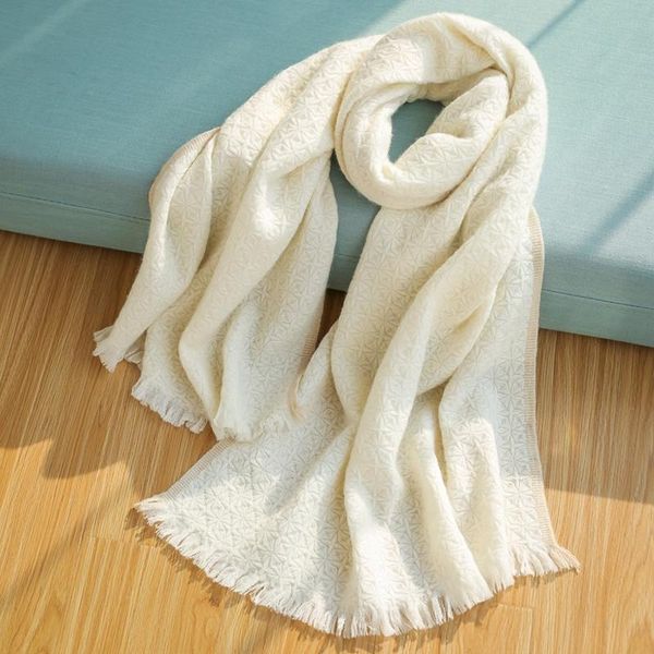 

scarves luxury designer scarf pure cashmere poncho women red winter shawls and wraps solid color pashmina sal, Blue;gray