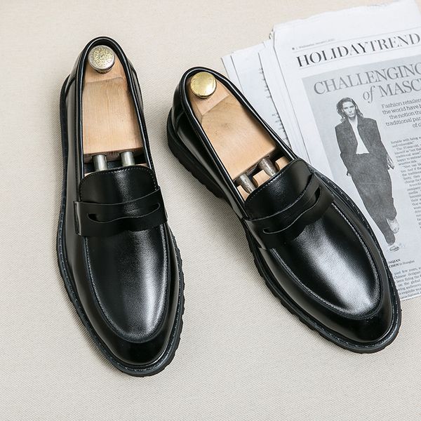 Luxurys desginters homens sapatos formala genuínos plataforma de lona plataforma dos homens crocodilo masculino casual festa de casamento mocassete vestido sapato tamanho 38-45