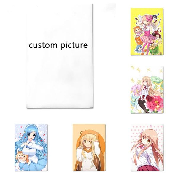 

sheets & sets anime himouto umaru-chan doma tachibana diy custom bedding bed sheet home textile decor milk silk material