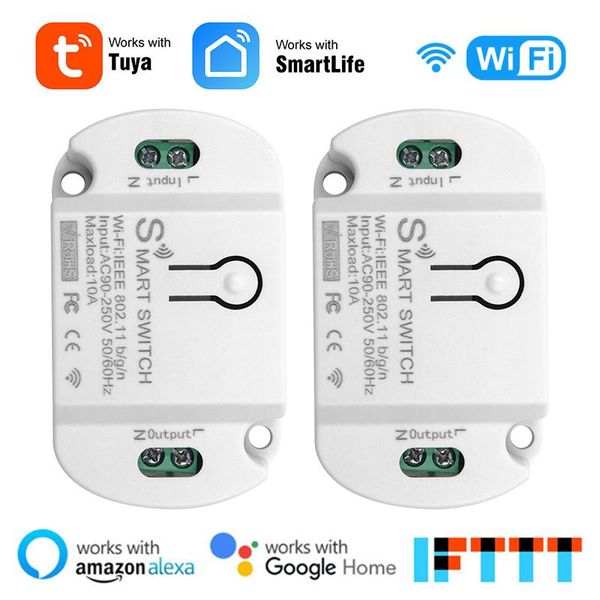 

smart home control tuya wifi switch module timer light timeing controller wireless 10a16a auto homekit with alexa google