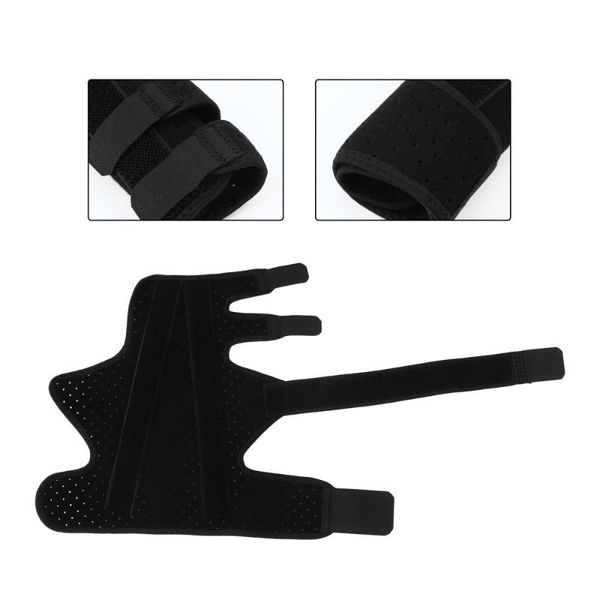

wrist support finger splint brace fracture stabilizer protector, Black;red
