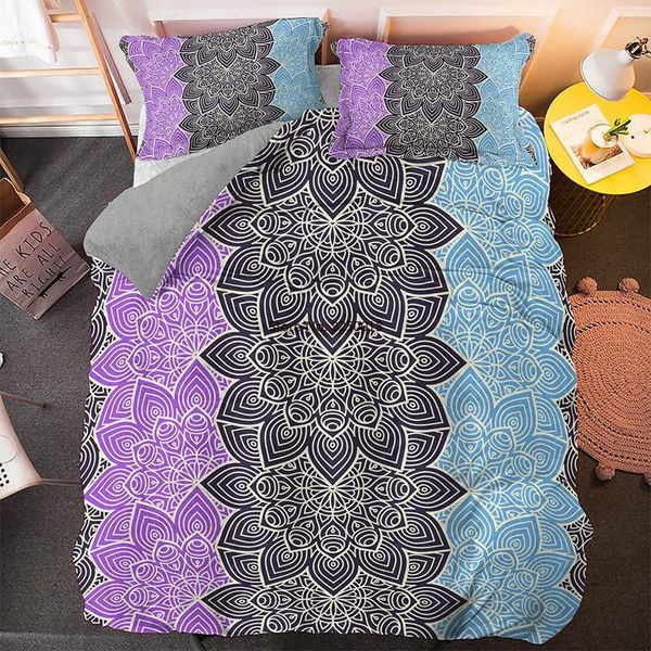 

bedding sets colorful mandala boho for women soft bedclothes bohemian duvet cover set with pillowcases  size