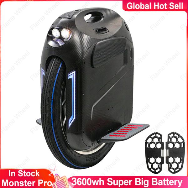 

gotway monster pro unicycle 2020 new original 24 inch 100v 3600wh pro 4000w monster self balance one wheel electric scooter