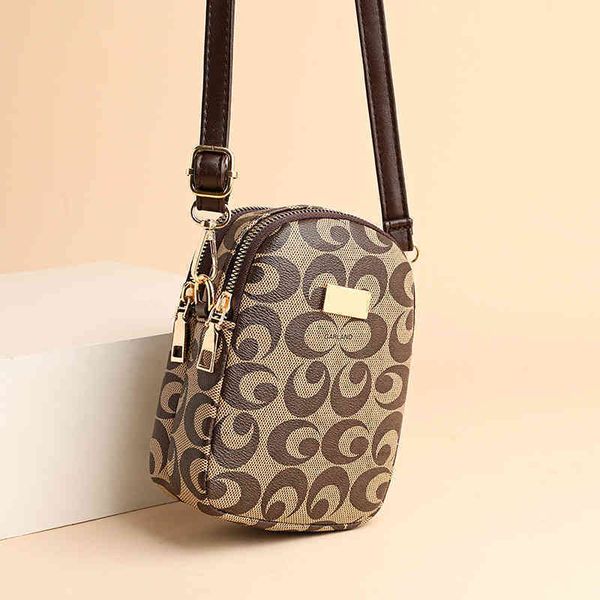

2022 latest handbag factory store on mobile women's double-layer messenger versatile mini summer small one shoulder zero wallet zika