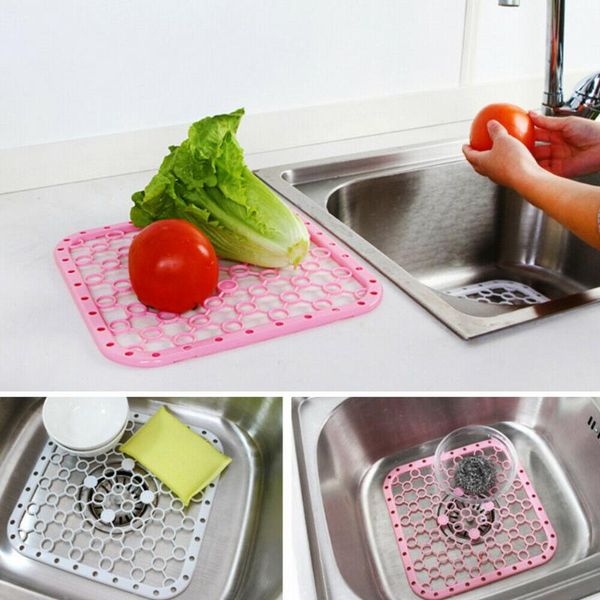 

mats & pads plastic kitchen sink protector draining mat deluxe anti-slip scratch