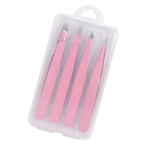 

eyebrow tools & stencils 4pcs stainless steel clip clamp plier makeup tool