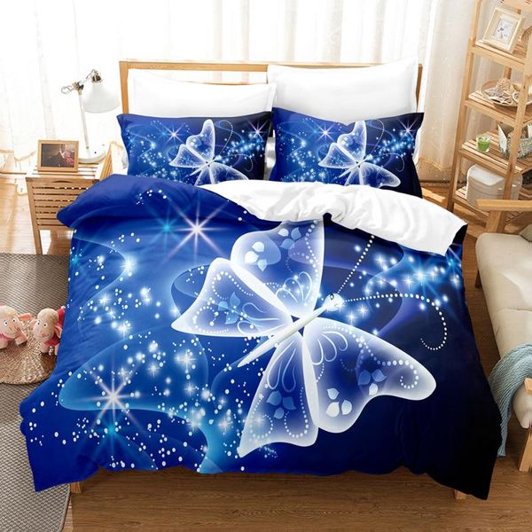 

bedding sets 3d butterfly set  duvet cover bed cotton bedroom