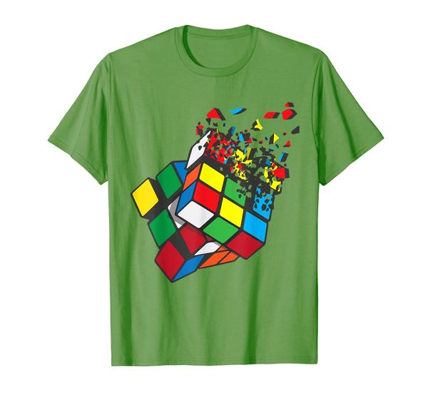 

shattered rubik cube shirt | cool cube nerds t-shirt gift, White;black
