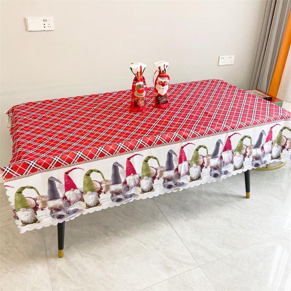 

mats & pads 1 x tablecloth 150*180cm christmas rectangular tablecloths decoration waterproof polyester table cover in stock