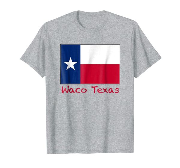 

souvenir waco, texas t-shirt, White;black