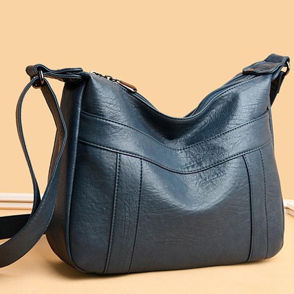 

evening bags simple women's large capacity shoulder pu leather fashion messenger bag designer shopper crossbody handbag for woman