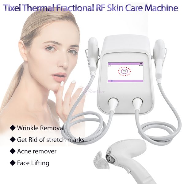 Duas alças Tixel Fracção Térmica Equipamento de Remoção de Remoção Remova a pele Rejuvenescimento Face Body Care Beauty Machine