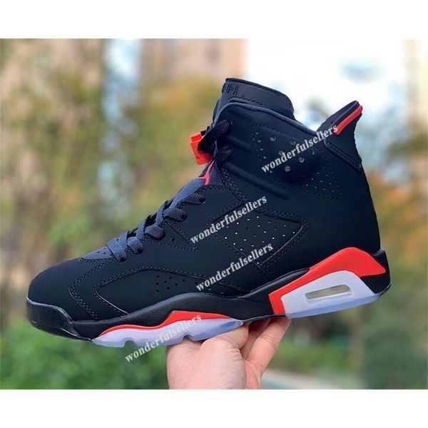 

og 6 black infrared mens women basketball shoes 6s red sports trainer sneakers with box size 5.5-13d3jv