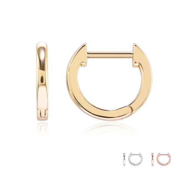 

hoop & huggie inalis light body earrings for women minimalist 3 colors small earring anniversary fashion jewelry gift give girlfriend, Golden;silver