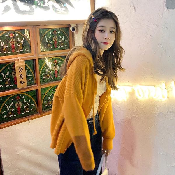 

women's knits & tees clothing spring and autumn sweater knit cardigan jacket, White