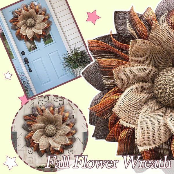 

decorative flowers & wreaths fall flower wreath door for outdoor front indoor wall decoration home office party festival