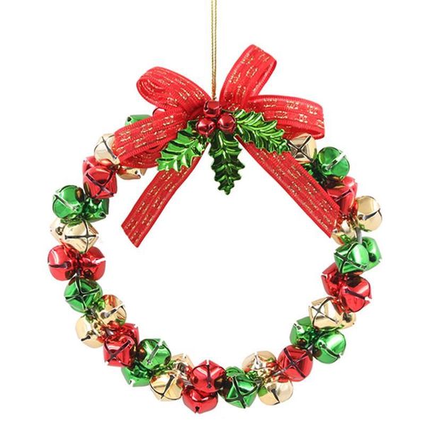 

jingle bell wreath christmas decor wall door hanging ornament xmas for party home decoration accessories decorative flowers & wreaths