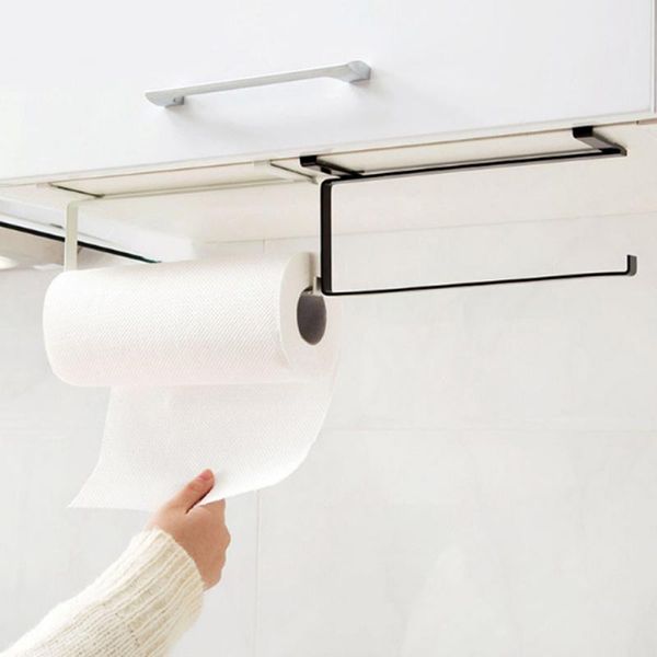 

toilet paper holders creative cabinet punch holder kitchen rack plastic film shelf towel storage