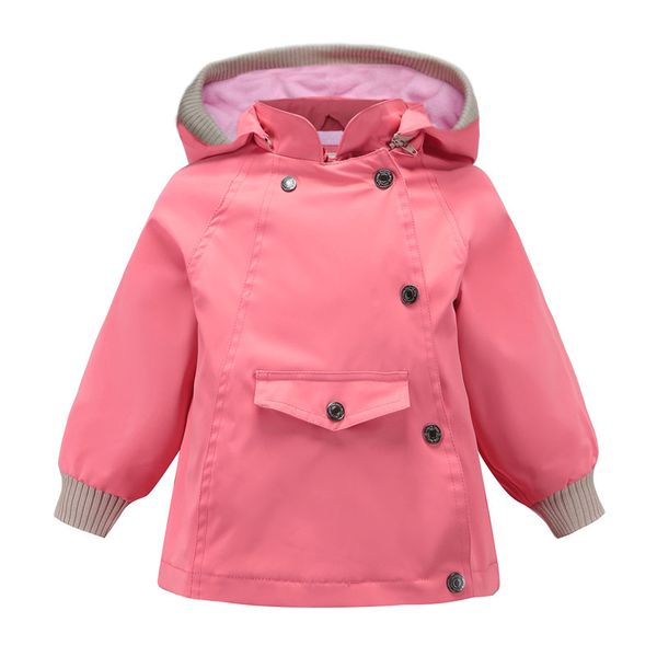 

autumn kids clothes winter coat for girls baby boys waterproof jackets solid outwear windproof children hoodies outwear 2 to 10, Blue;gray