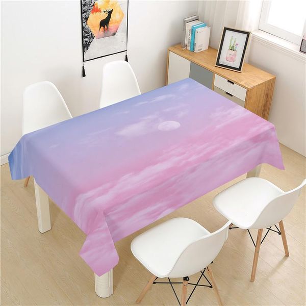 

table cloth lridescent cloud tablecloth polyester el picnic rectangular covers home dining tea decoration