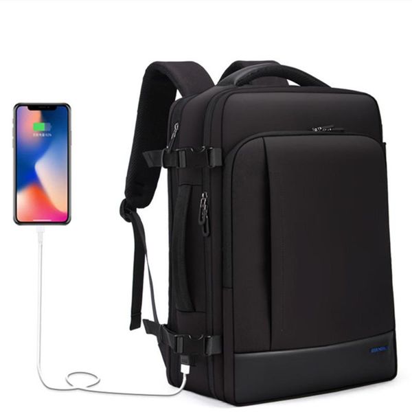 

backpack 15.6" 17" lapbackpacks men waterproof bags usb charging multifunctional rucksack expandable business travel mochila