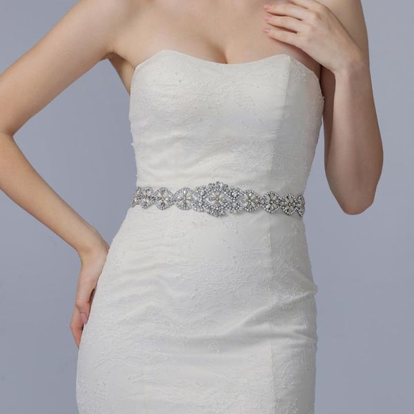 

wedding sashes trixy s161 rhinestones belt belts bride accessories for women dress formal sash, White