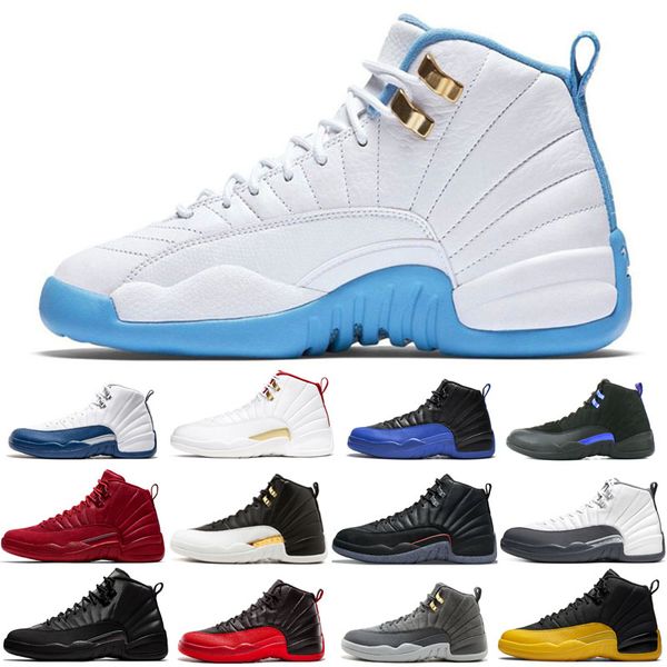 

2022 man basketball shoes 12 12s black purple blue stone cny dark concord grey flu french royal gamma gym red o-black reverse taxi the maste, White;red