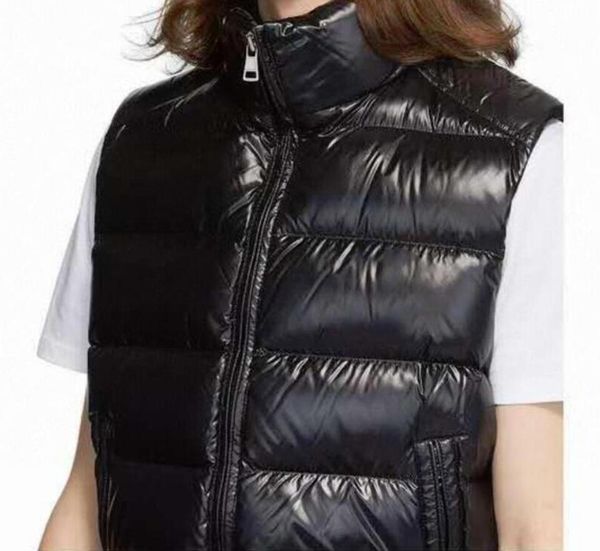 

2021 Fashion Vests Designer Down Jacket Vest for Mens Women Stylist Winter Jacket Men Woman Down Coats Sleeveless Jackets, Black;white