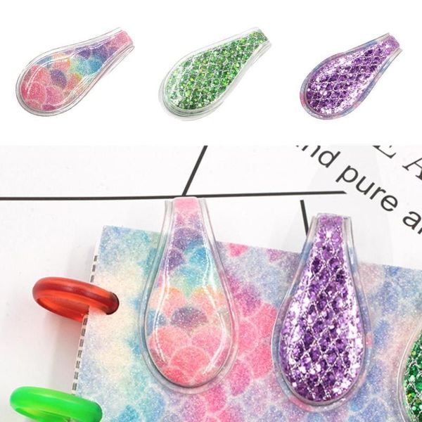 

bookmark fish scale sequined hand account magnetic small fresh student book buckle