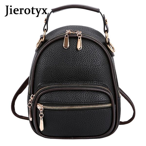 

backpack jierotyx women fashion travel girls leather school bag mutifunction mochila feminina backpacks shoulder bags