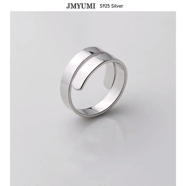 

cluster rings 925 sterling silver for women couples creative jewelry vintage handmade wave lines winding ring party accessories gift, Golden;silver