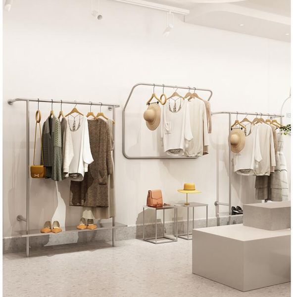 

hooks & rails clothes rack stainless steel hanfeng women's display wall