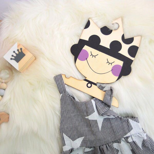 

decorative objects & figurines nordic style kids room decoration wooden girl boy clothes dryer hanger display hangers scandinavia