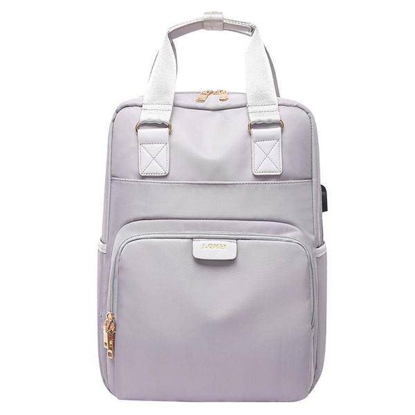 

backpack oxford cloth usb charge waterproof casual shoulder college fashion business zipper laptravel bag large capacity
