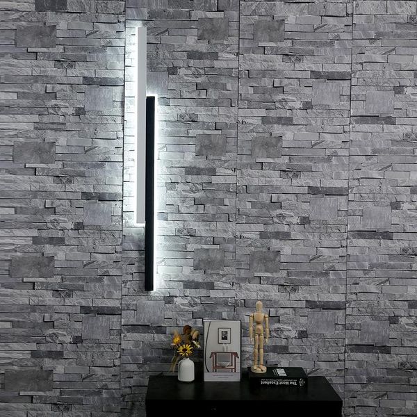 

wall lamps simple geometric line led lights stairway foyer gallery office living room bedside lamp home decor aluminum