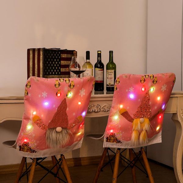 

chair covers 2022 year christmas back cover home decoration decorations dining kitchen