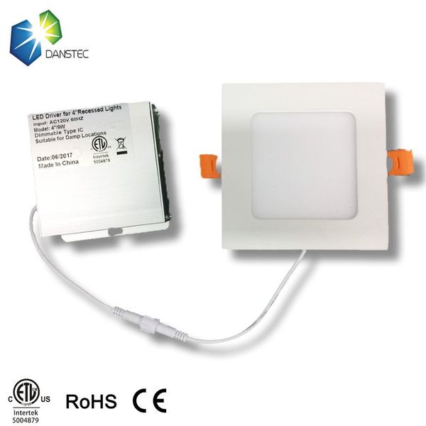 

50000hours lifespan etl ul certification 9w squre led panel light lights