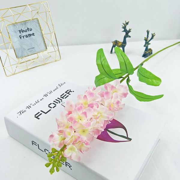 

silk cloth european beautiful fashion artificial flowers simulation violet orchid hyacinth office livingroom decorative & wreaths