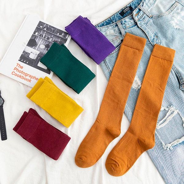 

socks & hosiery colorful solid cotton women lady calf leg knee high knit crochet fried dough twist muslim warmers, Black;white