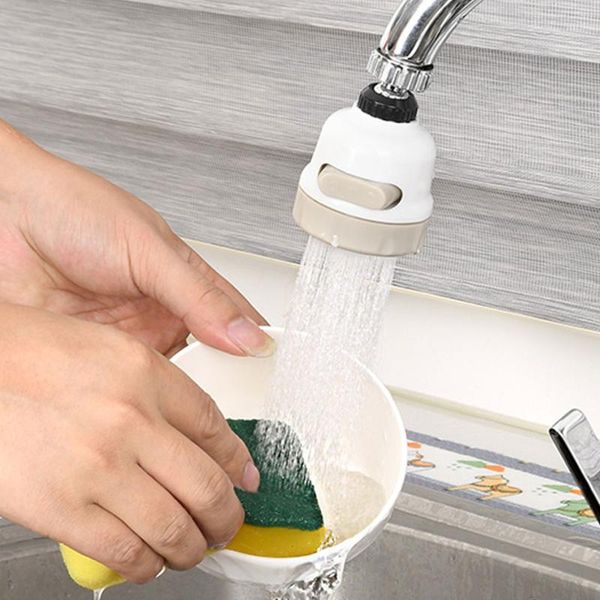 

360Â° nozzle faucet tap aerator diffuser splash-proof filter swivel 3 gear sprayer head female thread kitchen faucets